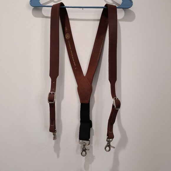 Leather Western Suspenders made in USA - NWT - Picture 8 of 8